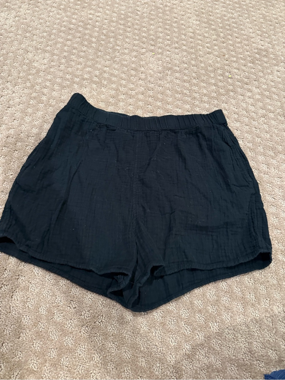 Universal Thread Black Elastic-Waist Summer Shorts